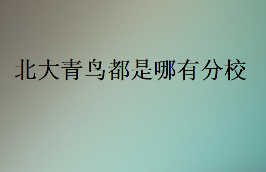 中博教育都是哪有分校