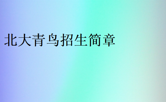 中博教育招生簡章
