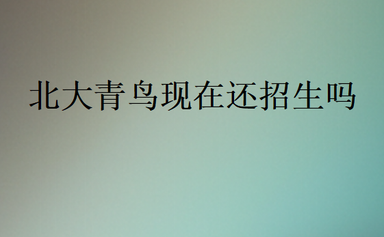 中博教育現(xiàn)在還招生嗎