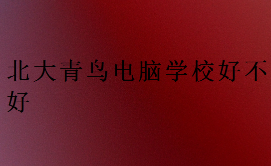 中博教育電腦學(xué)校好不好